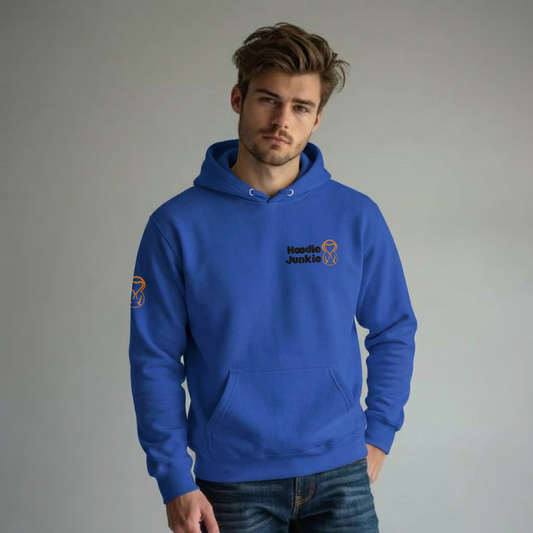 Unisex Hoodie-Left Chest-Black