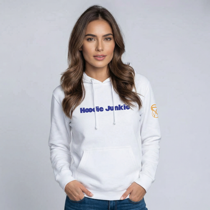 Unisex Hoodie-Center Chest-Blue