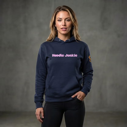 Unisex Hoodie-Center Chest-Pink