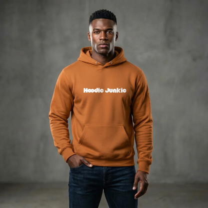 Unisex Hoodie-Center Chest-White