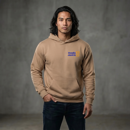 Unisex Hoodie-Left Chest-Blue