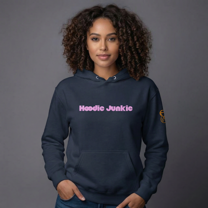 Unisex Hoodie-Center Chest-Pink