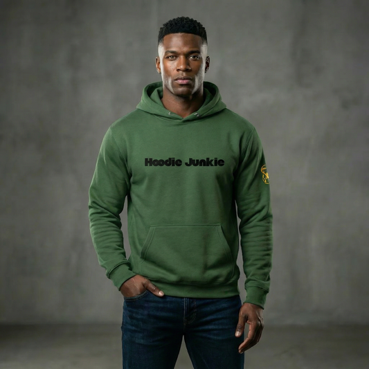 Unisex Hoodie-Center Chest-Black