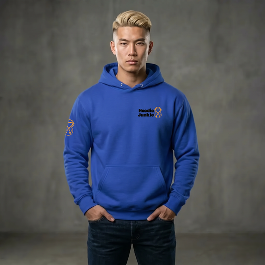 Unisex Hoodie-Left Chest-Black