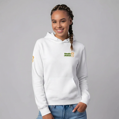 Unisex Hoodie-Left Chest-Green