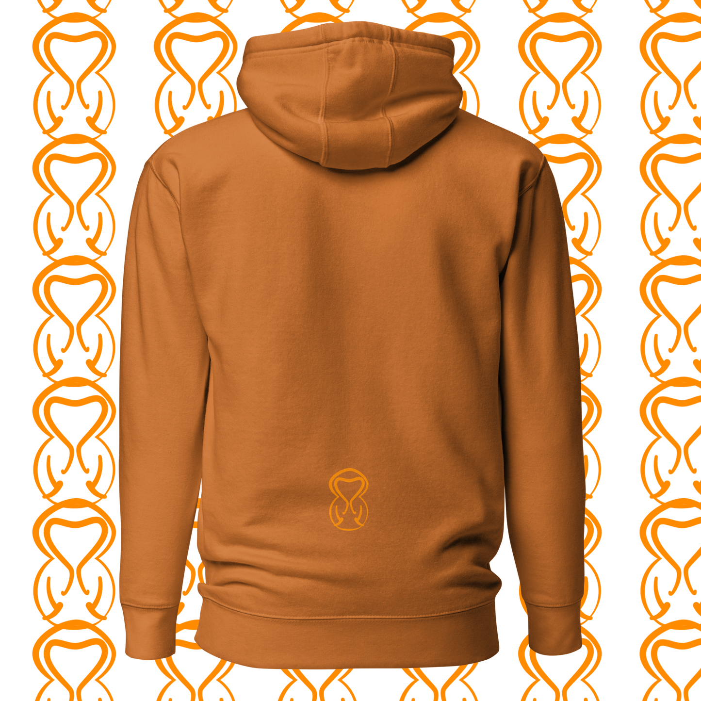 Unisex Hoodie-Center Chest-Black