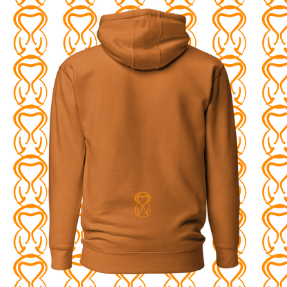 Unisex Hoodie-Center Chest-Black