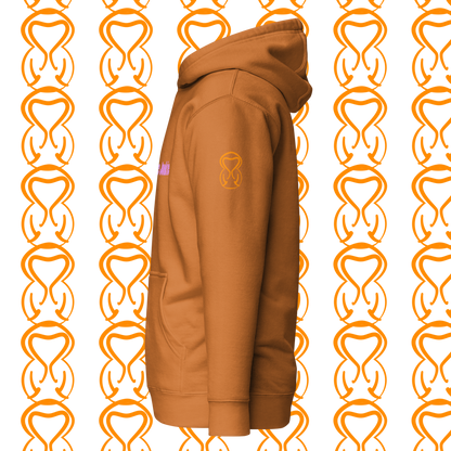 Unisex Hoodie-Center Chest-Pink