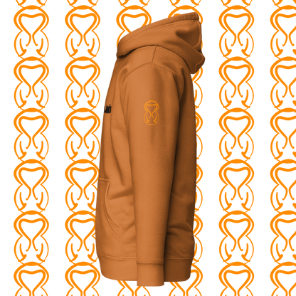 Unisex Hoodie-Center Chest-Black