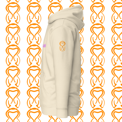 Unisex Hoodie-Center Chest-Pink