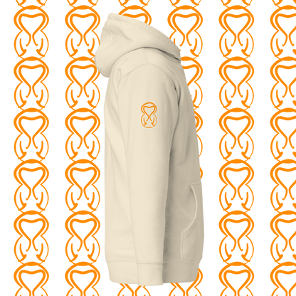 Unisex Hoodie-Left Chest-Pink