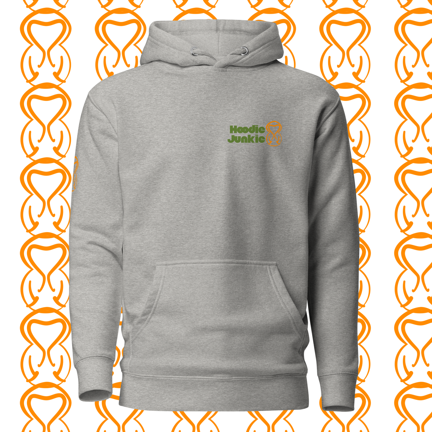 Unisex Hoodie-Left Chest-Green