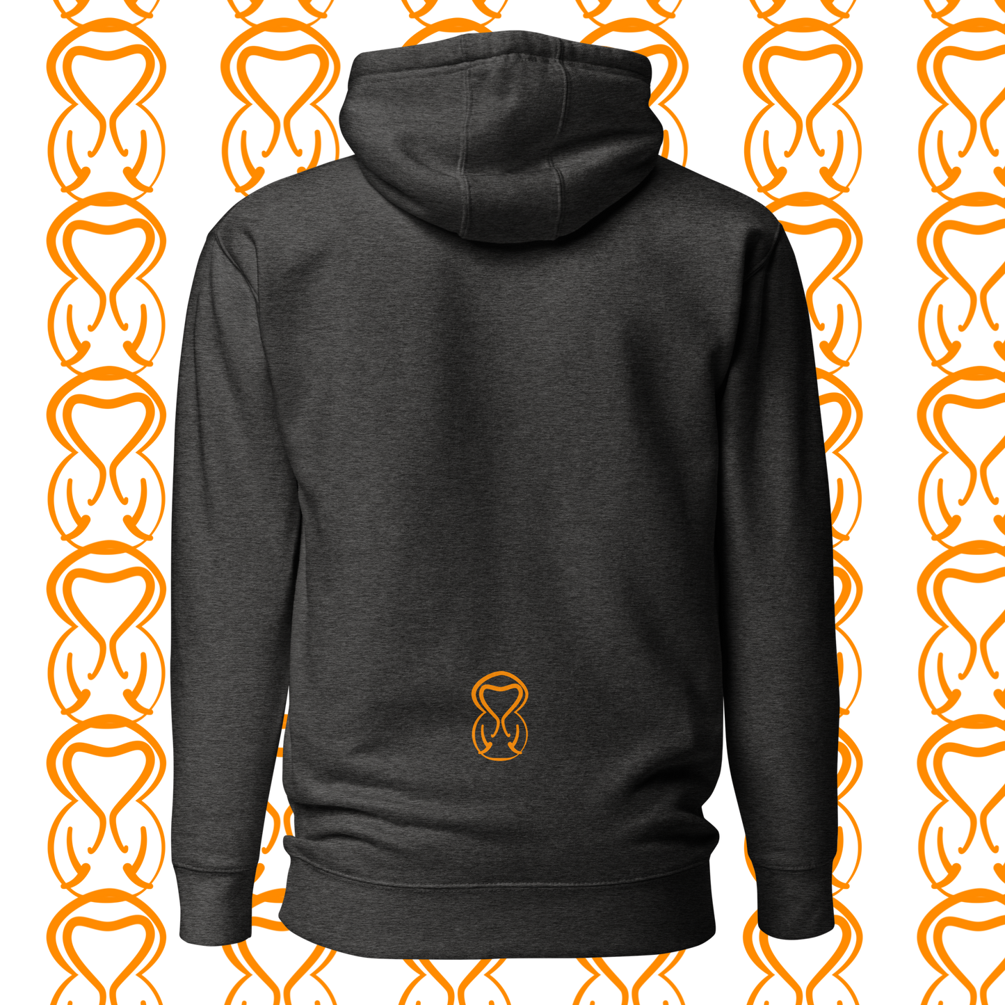 Unisex Hoodie-Center Chest-Black