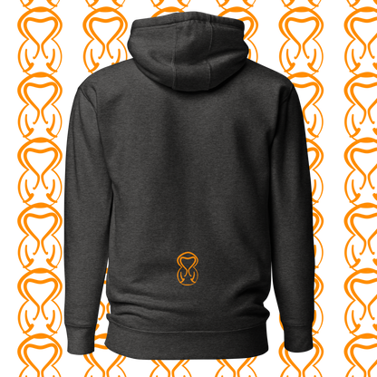 Unisex Hoodie-Center Chest-Black