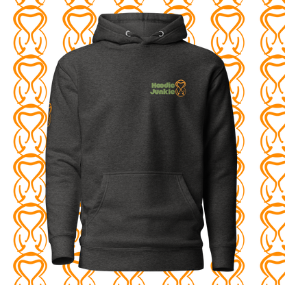 Unisex Hoodie-Left Chest-Green