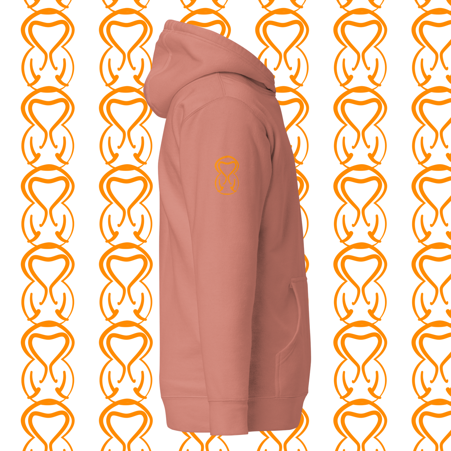 Unisex Hoodie-Left Chest-Green