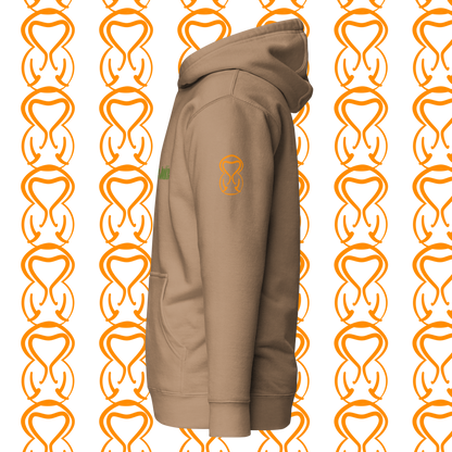 Unisex Hoodie-Center Chest-Green