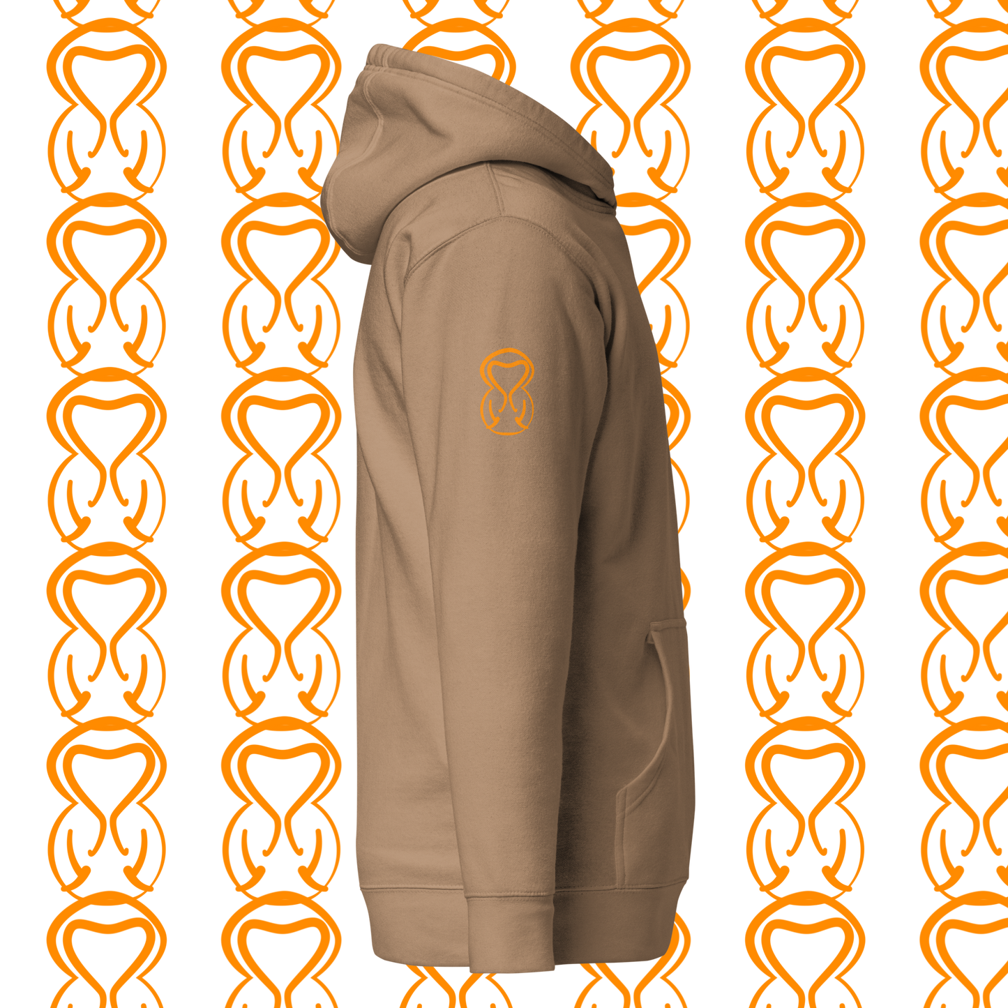Unisex Hoodie-Left Chest-Green