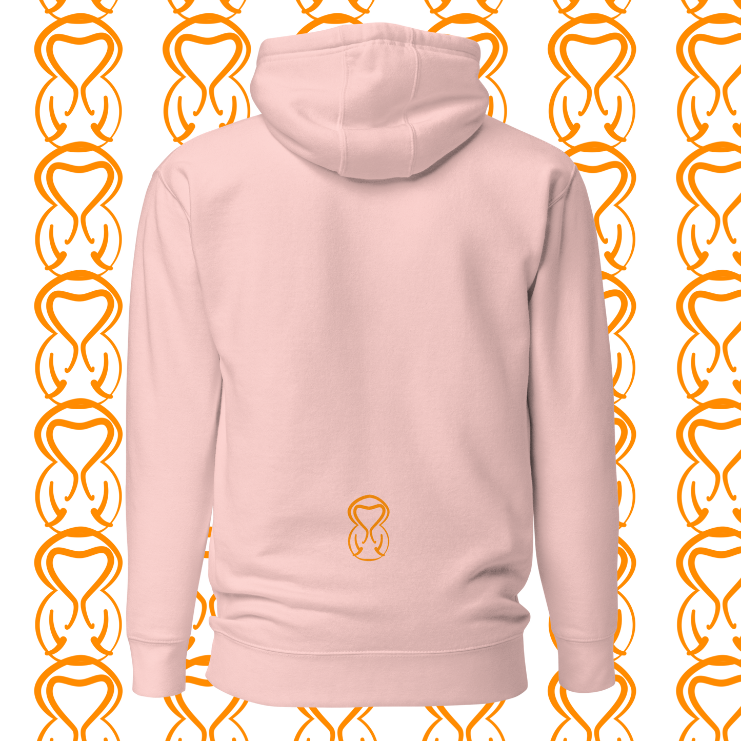 Unisex Hoodie-Center Chest-Black