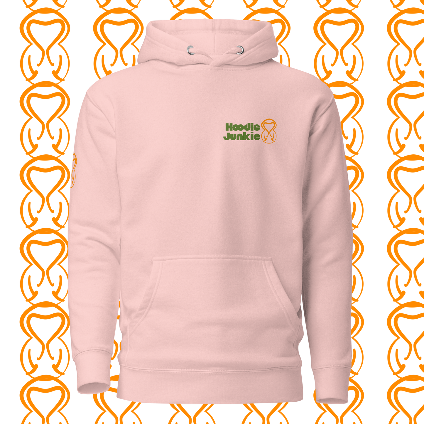 Unisex Hoodie-Left Chest-Green