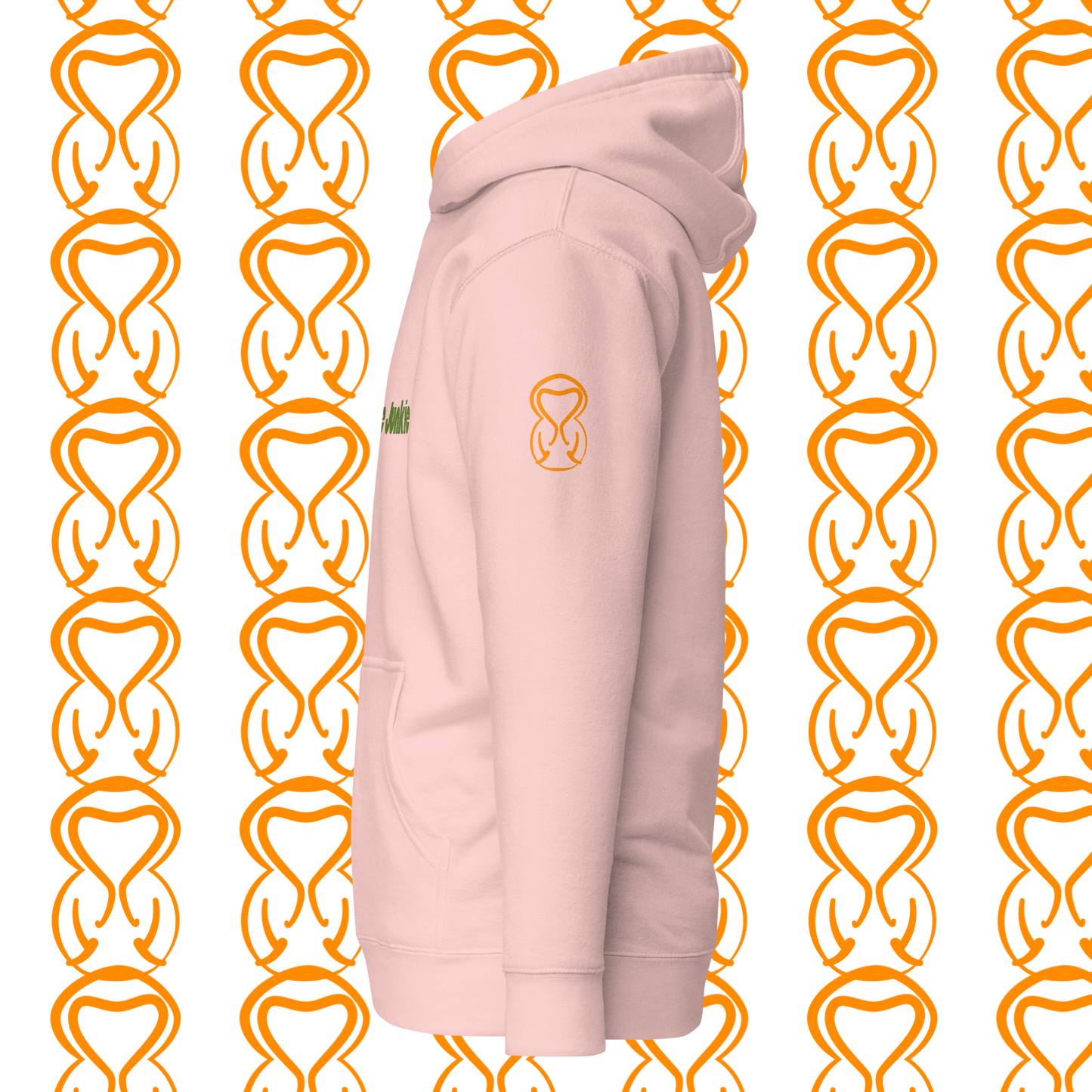 Unisex Hoodie-Center Chest-Green