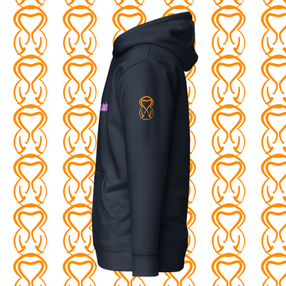 Unisex Hoodie-Center Chest-Pink