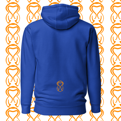 Unisex Hoodie-Center Chest-Black