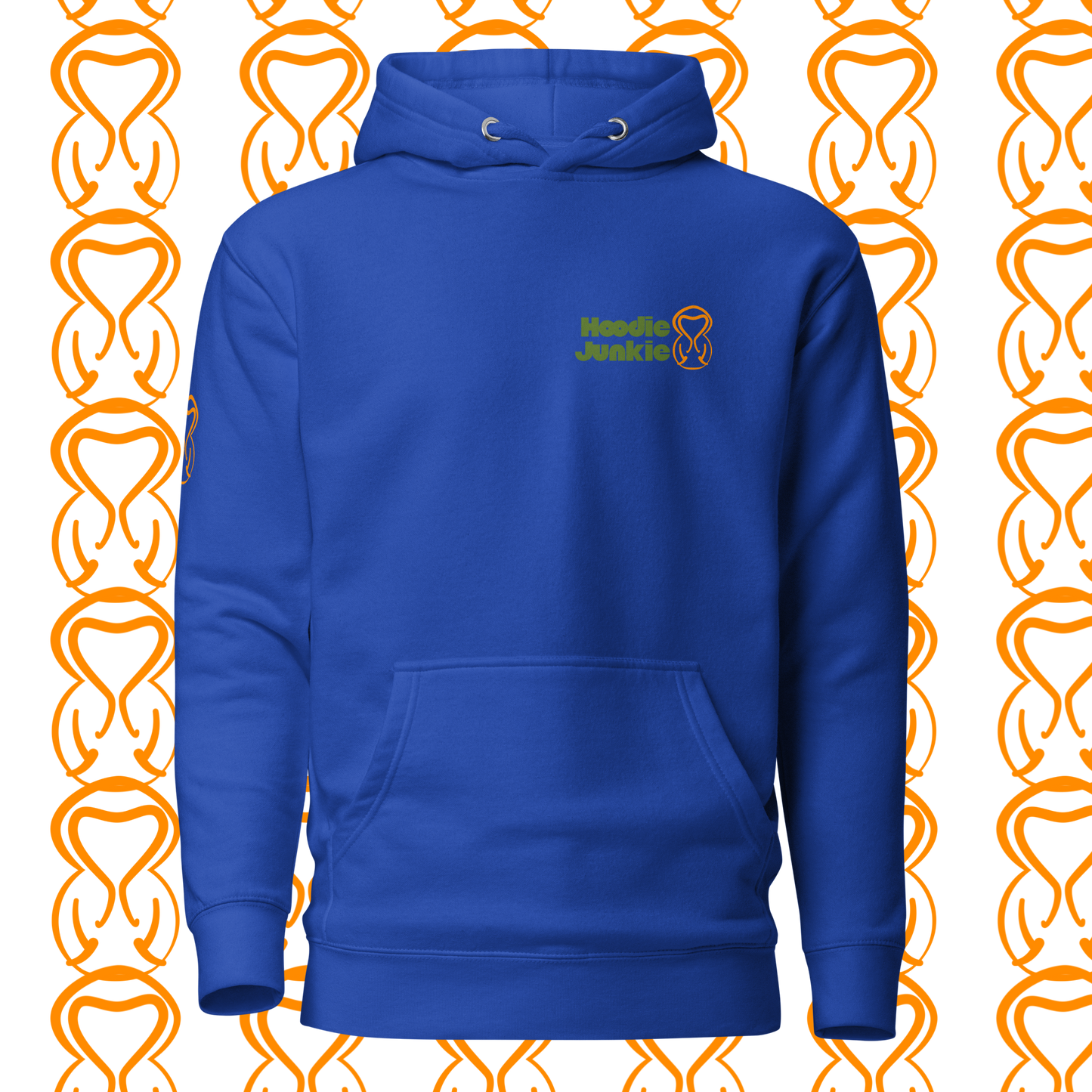 Unisex Hoodie-Left Chest-Green