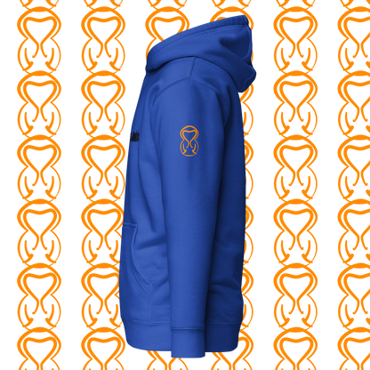 Unisex Hoodie-Center Chest-Black