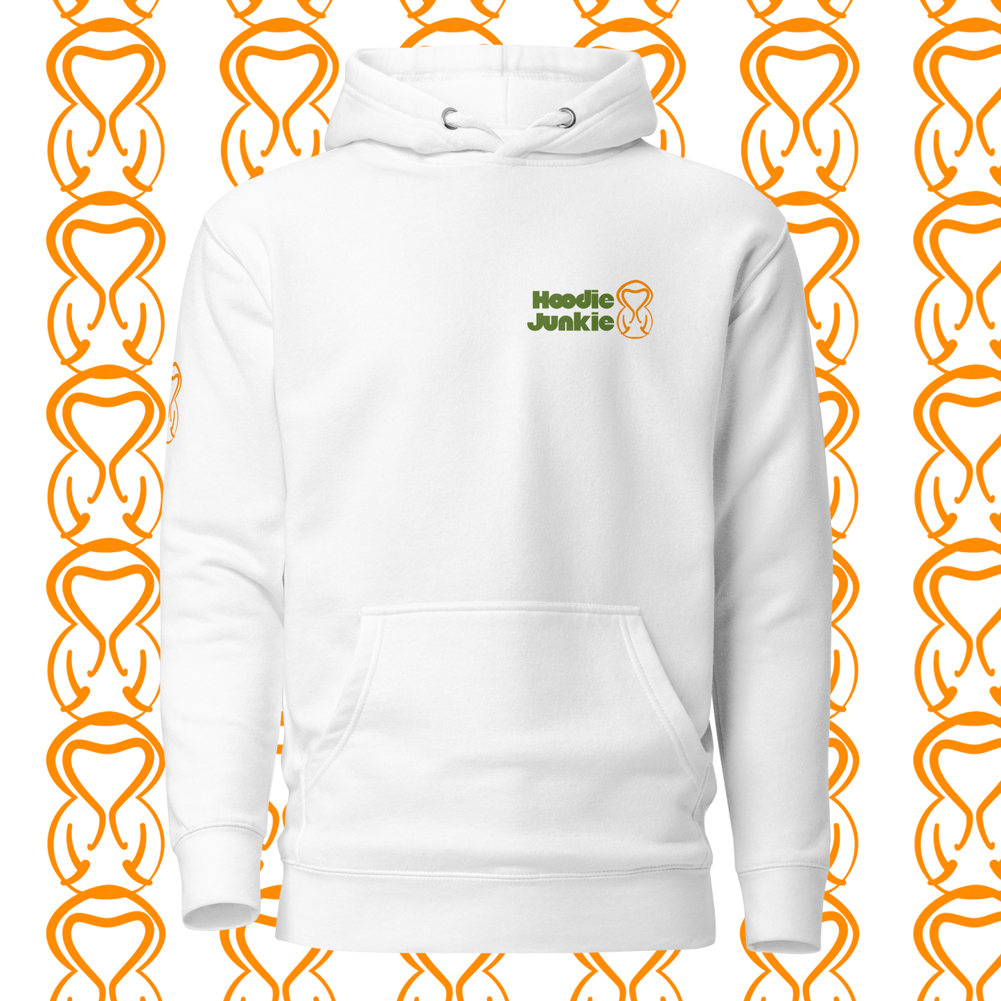 Unisex Hoodie-Left Chest-Green