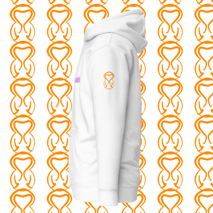Unisex Hoodie-Center Chest-Pink