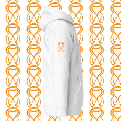 Unisex Hoodie-Left Chest-Pink